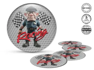 Sticker Dome Look Limited Racing Domed Decal